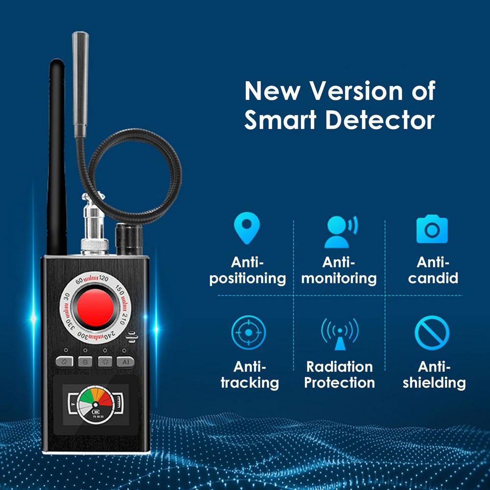 K88 Multi-function GSM Audio Bug GPS Signal RF Tracker Detect Finder Hidden Detector and wireless Anti Spy Camera